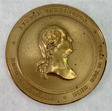 Fine Bronze George Washington Re-Strike Inauguration Medal