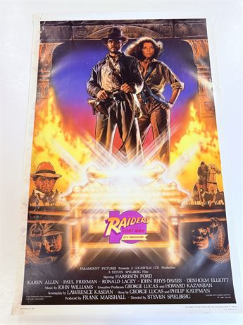 Raiders of the Lost Ark Anniversary Original Rolled 27x41 Movie Poster