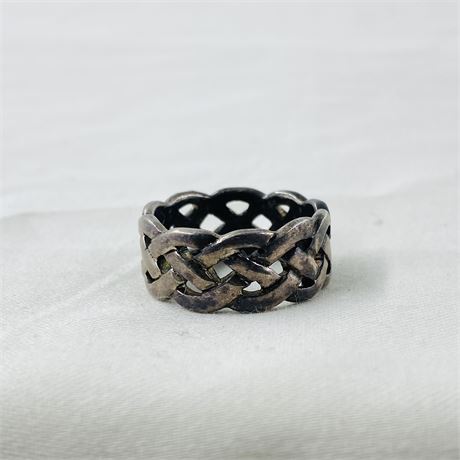 8g Sterling Celtic Knot Ring Size 8.5