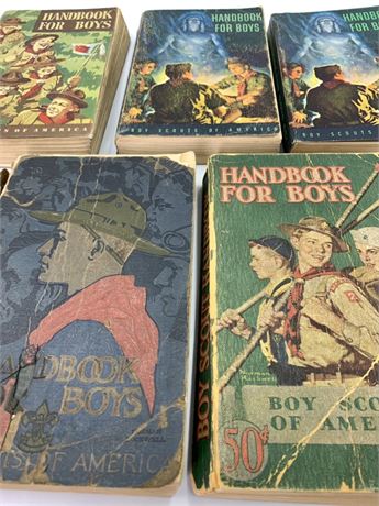 Lot of 5 1927-1957 Boy Scout Handbooks
