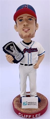 2009 Cleveland Indians Cliff Lee Cy Young Bobblehead Baseball Souvenir