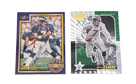 Lot of John Elway Football Cards