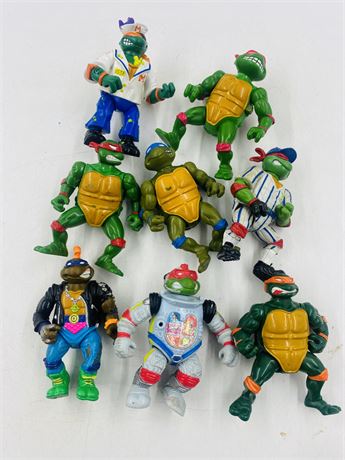 Vintage Ninja Turtle Action Figure Lot