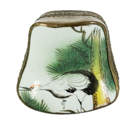 Vintage Chinese Porcelain Shard Trinket Box