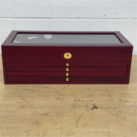 Large Lockable Four (4) Drawer Coin Chest