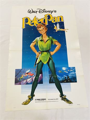 Peter Pan Original 27x41 Movie Poster