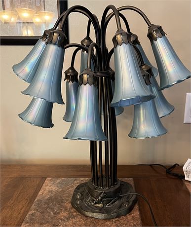Tiffany Style 12 Lily Table Lamp