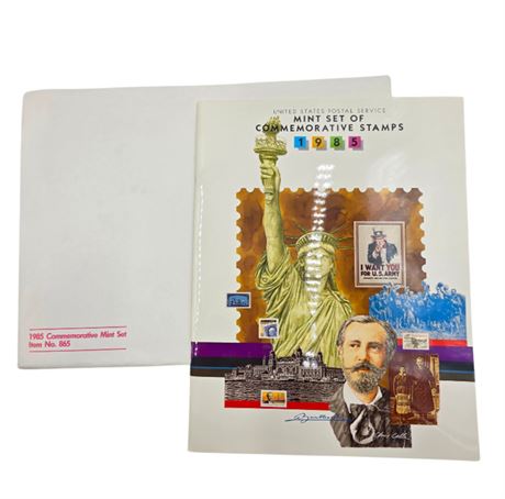 1985 Commemorative Mint Set Stamp Collection - Complete