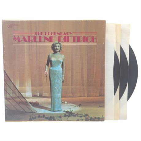 1978, The Legendary Marlene Dietrich, 3 LP Set