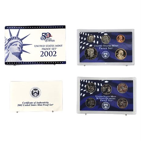 2002 US Mint Proof Set w/ State Quarters Proof Set