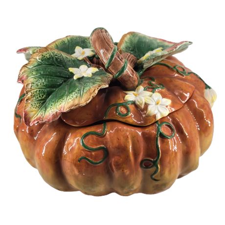 Fitz & Floyd Garden Gourmet Pumpkin Fall Harvest Jar