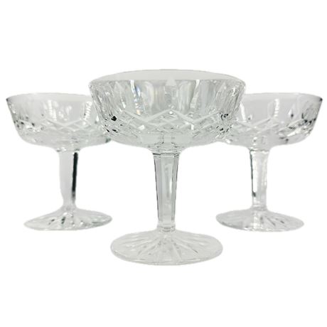 Set of Vintage Waterford Crystal "Lismore" Cocktail/ Champagne Glasses