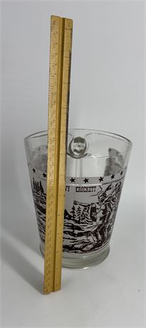 Davy Crockett Glass Pitcher