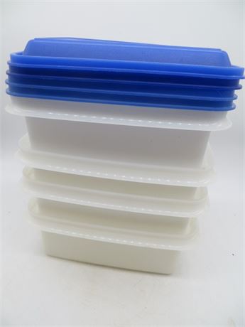 NEW VINTAGE TUPPERWARE 4 RECTANGLE CONTAINERS