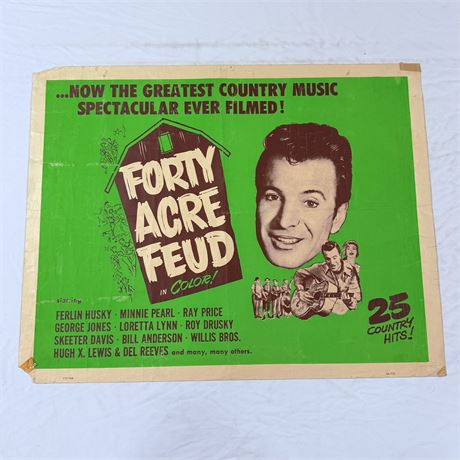 Forty Acre Feud Original 22x28” Movie Poster