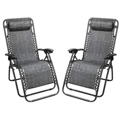 Pair Zero Gravity Folding Lawn Chairs