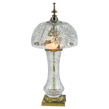 Dresden Cut Crystal Table Lamp