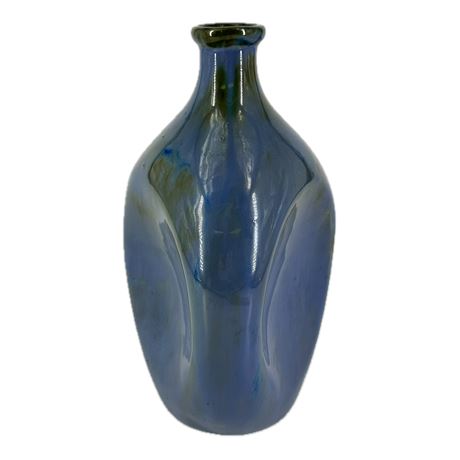 Vintage Fulper Pottery Blue Decanter Bottle