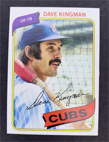 1980 TOPPS #240 Dave Kingman Cubs Baseball Card