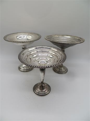 STERLING CANDY DISHES