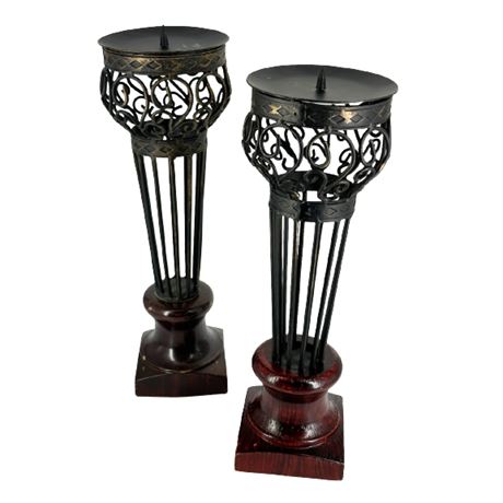 Decorative Pillar Candle Holders