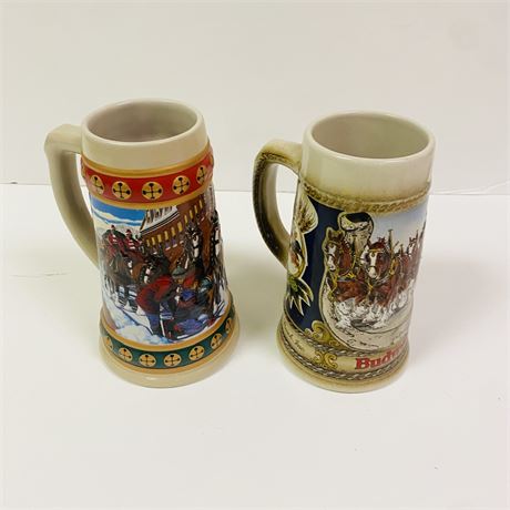 2 Budweiser Steins
