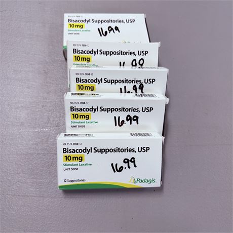 5 New Boxes Suppositories