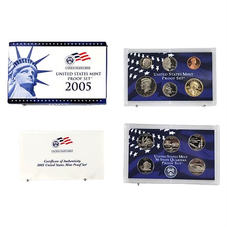 2005 US Mint Proof Set w/ State Quarters Proof Set