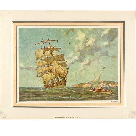Print of the Painting "Spanish Barque" by Gordon Grant