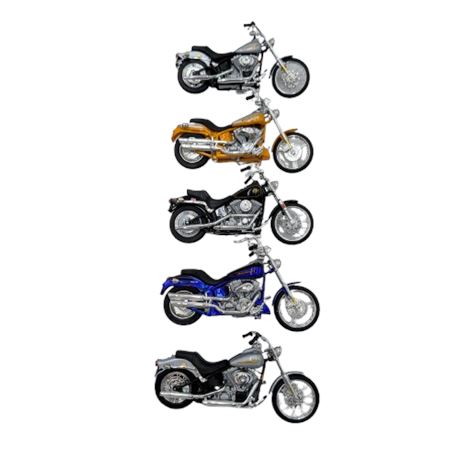 Five Mini Motorcycles
