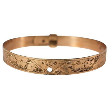 Vintage W.E.W.&CO. Victorian Gold Filled Adjustable Child's Bracelet