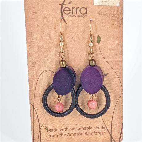 Terra Natural Designs – Sustainable Amazon Seed Earrings (NWT)