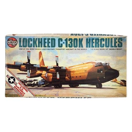 Vintage 70s Airfix Lockheed C-130K Hercules Model Kit