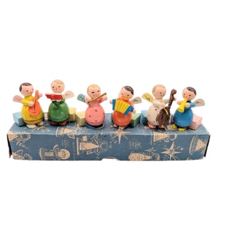Vintage Italian Wood Angels