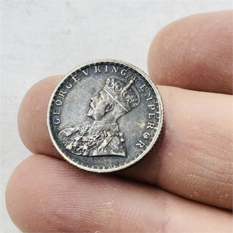 1918 India 1/4 Rupee