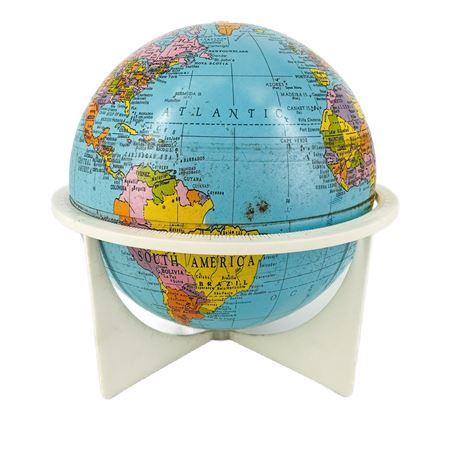 Vintage Tin "The Revere" Six Inch Globe by Replogle