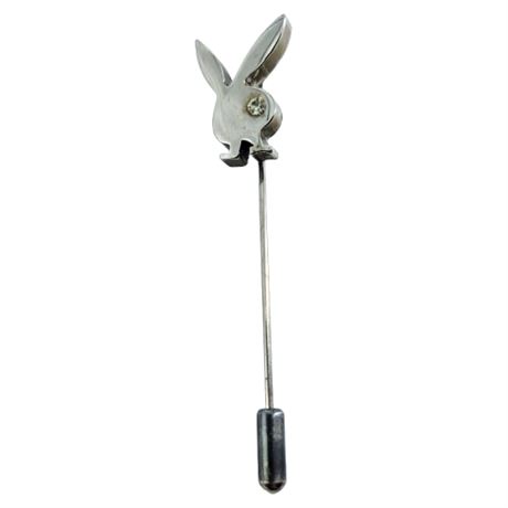 Vintage Playboy with Rhinestone Eye Stick Pin