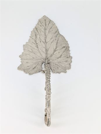 Don Drumm Pewter Signed Leaf Cake Server