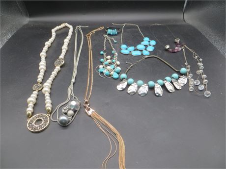 8 Necklaces & 1 Bracelet