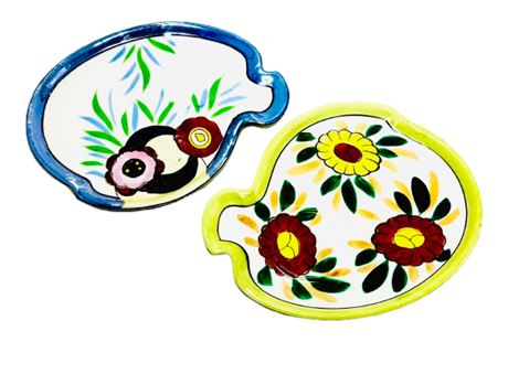 Vtg Whimsical Snack Plates Japan