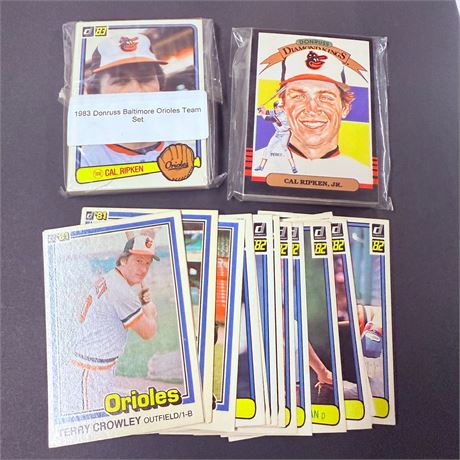 1983 + 85 Donruss Baltimore Orioles Set