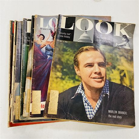 7x 1950’s Look Magazines