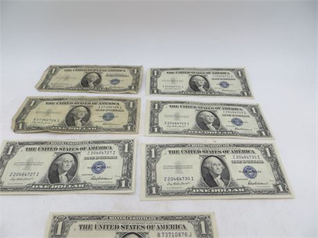 1935 F Six $1 Silver Certificates