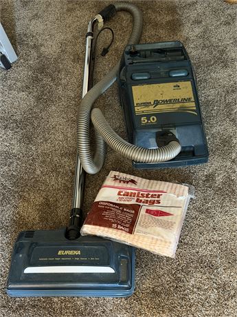 Power Line Vacuum w/Canister Bags