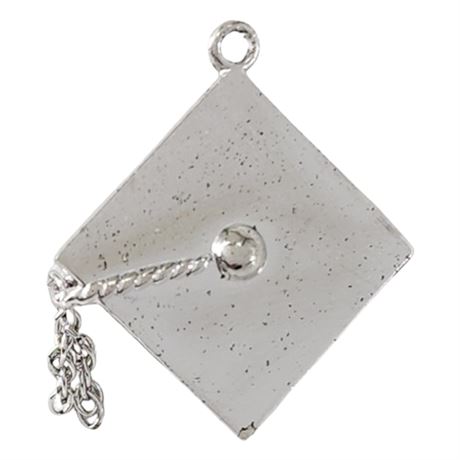 Vintage Signed Wells Sterling Graduation Cap Charm