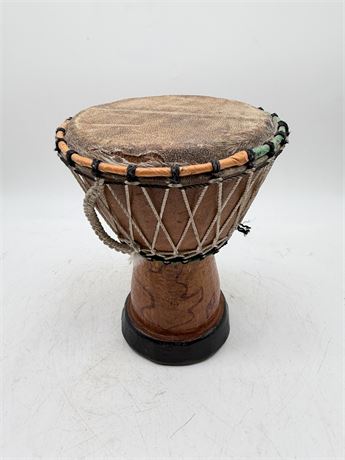 African Goblet Drum w/Natural Hide Top