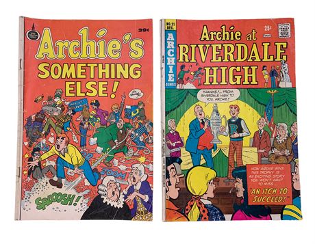Two 25 cent to 39 cent Archie Comic Books