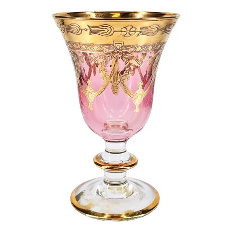 Arte Italica "Medici Pink" Wine Glass