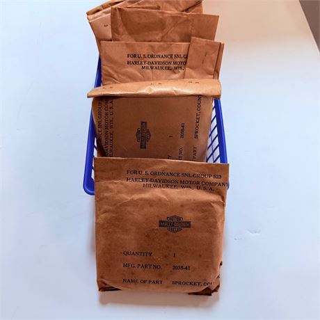 6 NOS WWII / Korean War Surplus Harley Davidson Sprockets