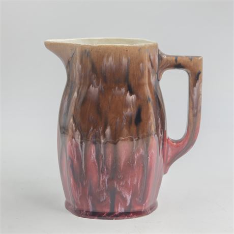 Vintage Ceramic Lava-drip Coronet pitcher
